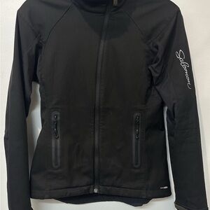 Women’s Salomon Zip Up Jacket Black Sz XS
